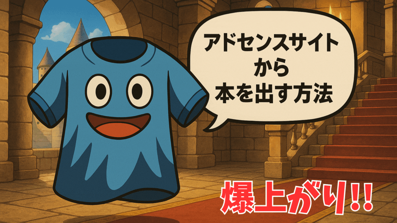 アドセンスサイトから「本」を出す方法を伝授!