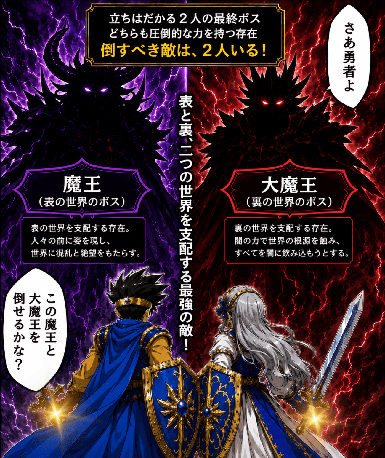 魔王と大魔王のイラスト