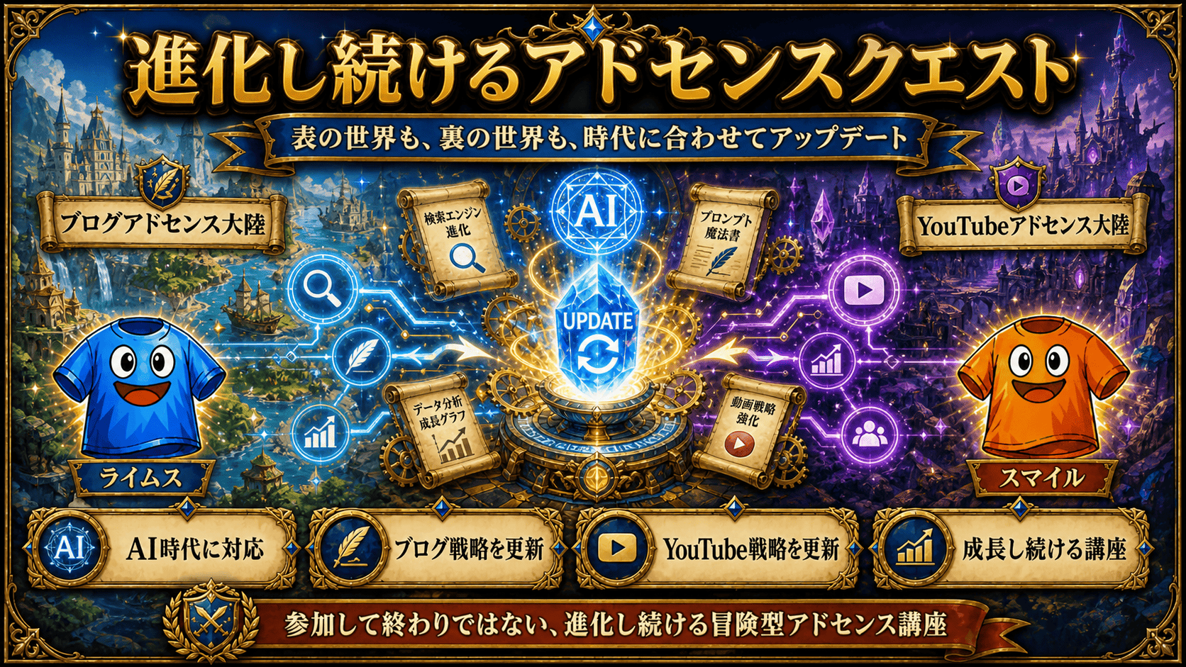進化し続けるアドセンスクエスト｜表と裏の世界を時代に合わせてアップデート